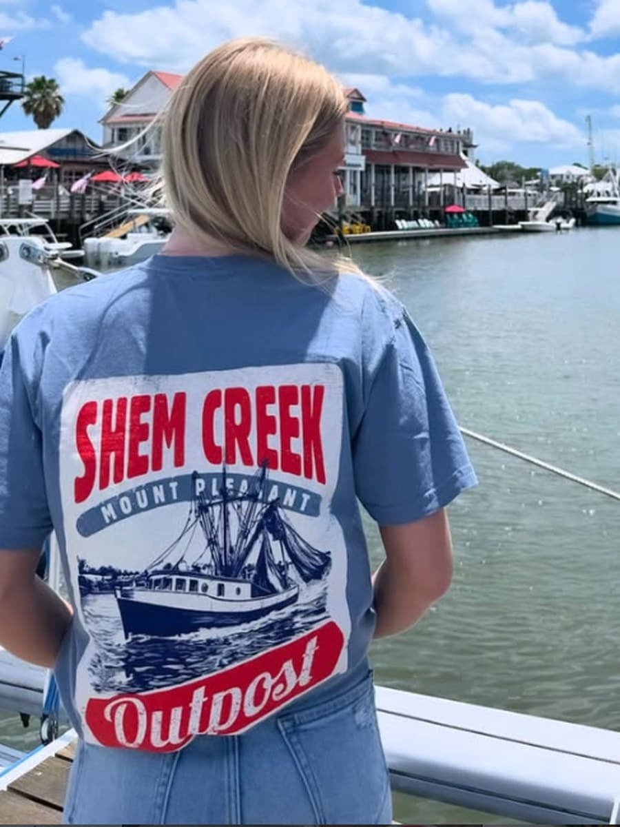 The crew on the dock at Shem Creek Outpost